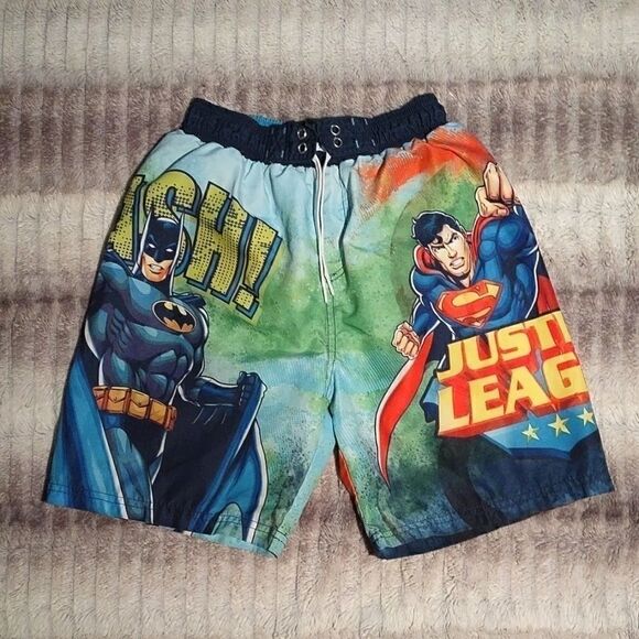 Justice League Boy's size 7 Swim Trunks - Picture 1 of 5